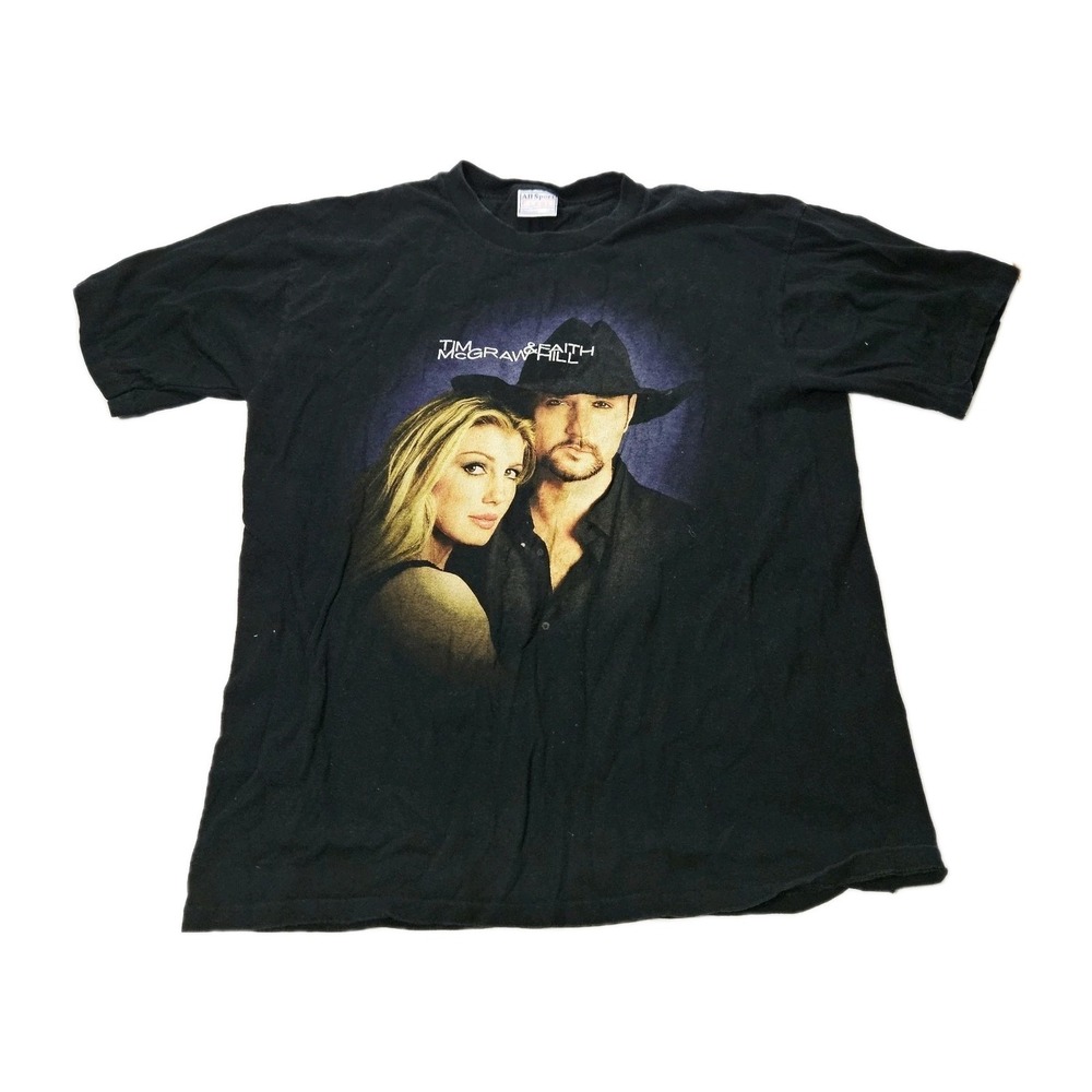 Vintage Tim McGraw Faith Hill Tour Shirt Large Country Concert